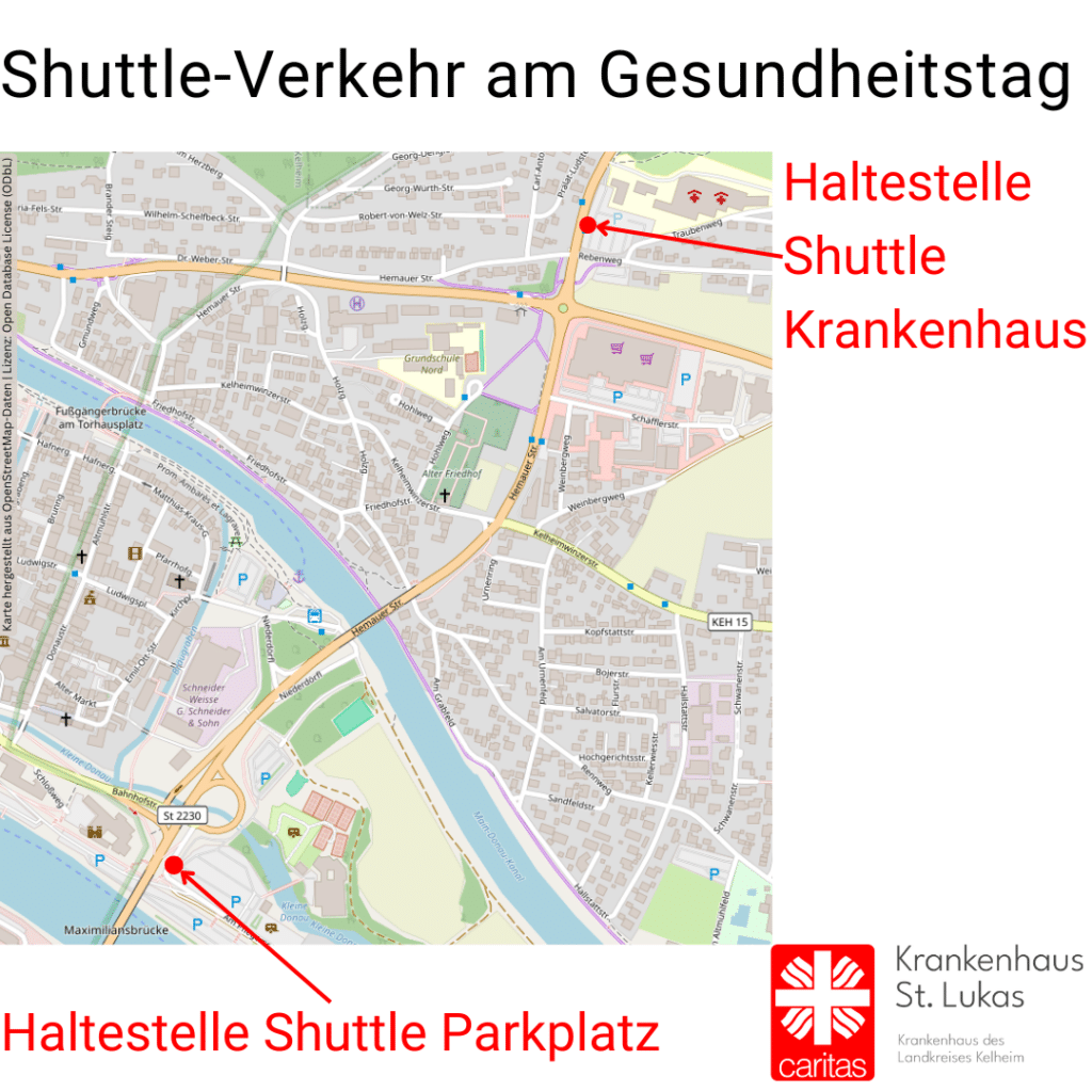 Haltestelle Shuttle Parkplatz 1